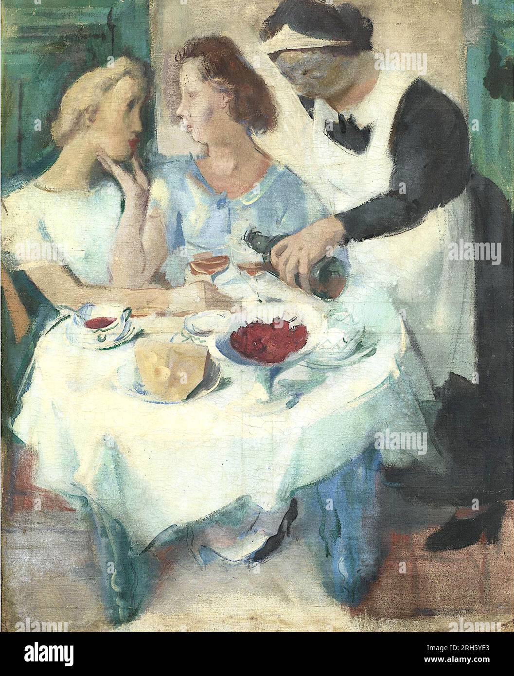 Alexandre Jacovleff - im Café La Rotonde, Paris Stockfoto