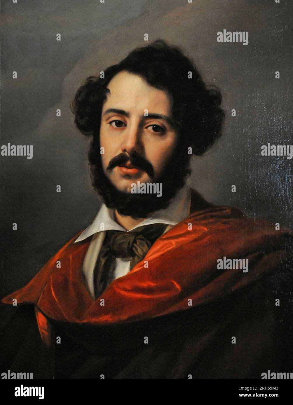 Anonym. Ein Romantiker, ca. 1840. Museum der Romantik. Madrid, Spanien. Stockfoto