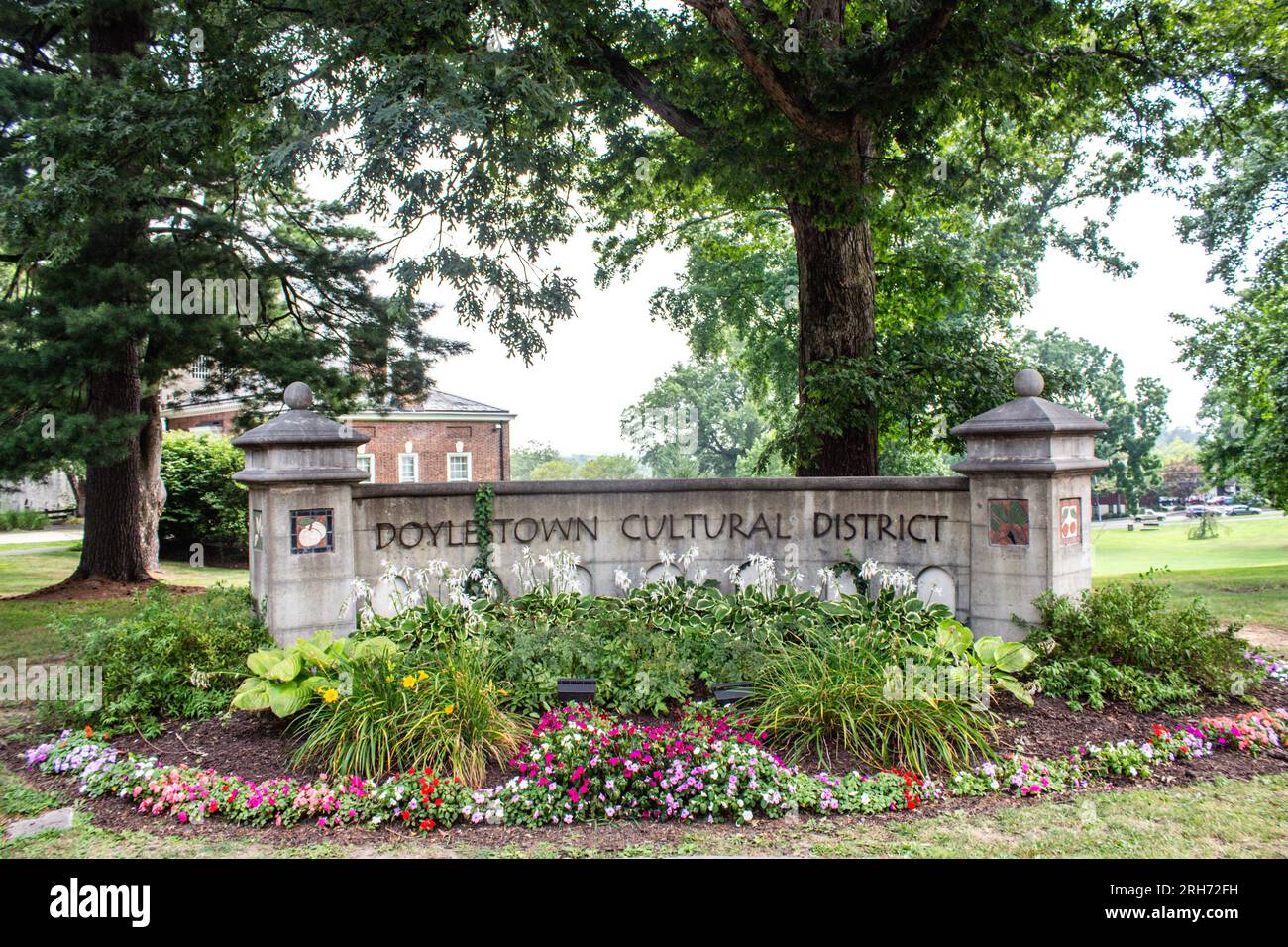 Doylestown , PA , USA - August 20233 : Doylestown Cultural District Stockfoto