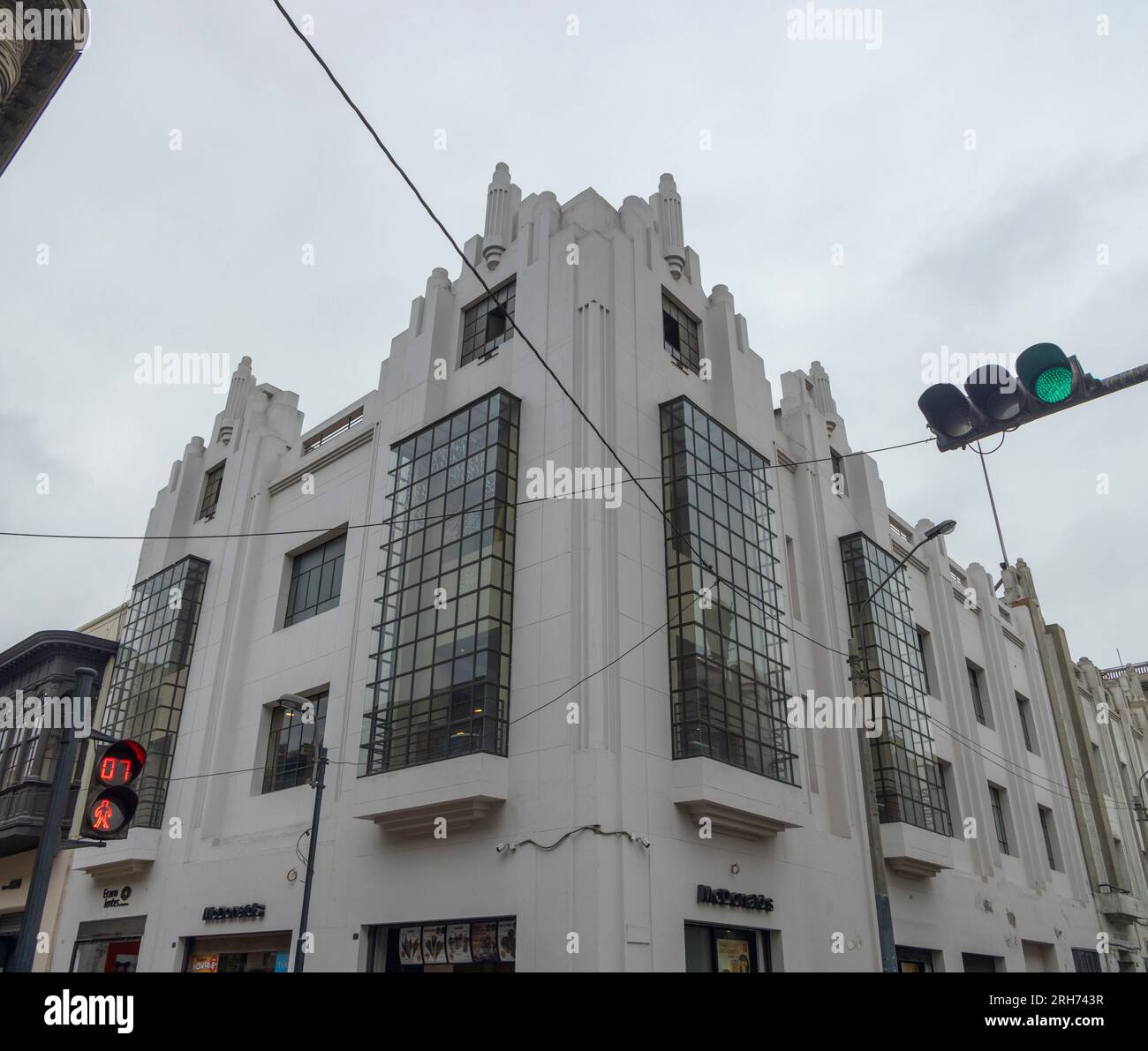 Art Deco Macdonalds in Jirón de la Unión, Lima, Peru Stockfoto