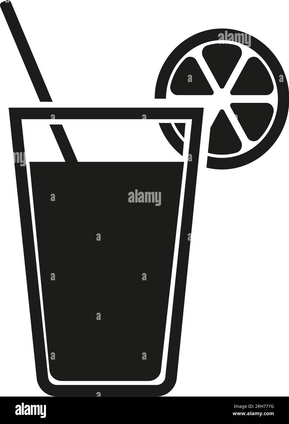 Symbol „Glas entsaften“ Stock Vektor