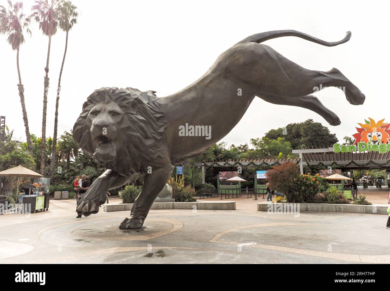 Löwenstatue vor dem Zoo in San Diego, Kalifornien, USA, 17. November 2022. (CTK-Foto/Pavel Vesely) Stockfoto