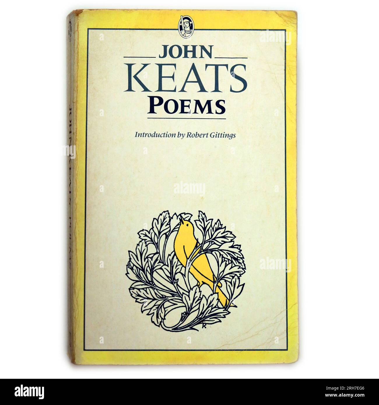 John Keats Gedichte. Taschenbucheinband. Studio-Einrichtung mit weißem Hintergrund. Stockfoto