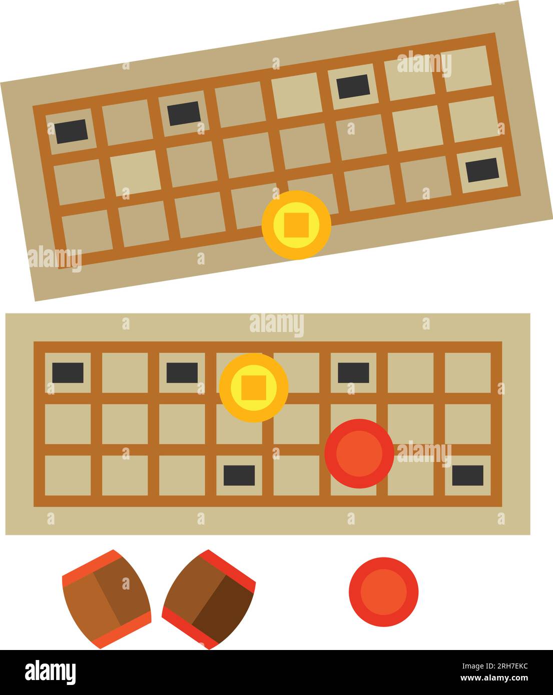 Bingo-Spiel-Symbol Stock Vektor