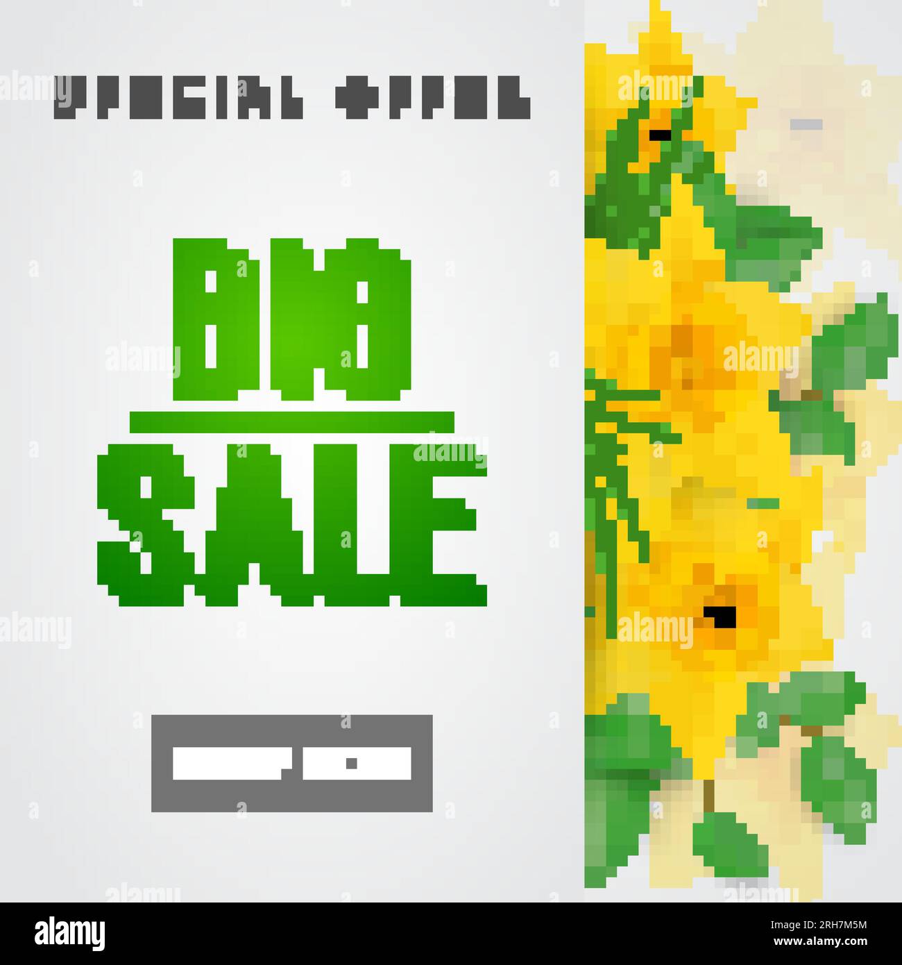 Sonderangebot großer Sale Shop jetzt Schriftzug Stock Vektor