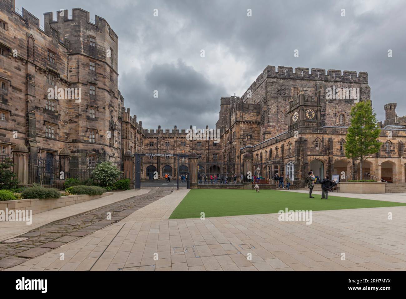 Lancaster Castle, ehemals ein Gefängnis, heute eine Touristenattraktion Stockfoto