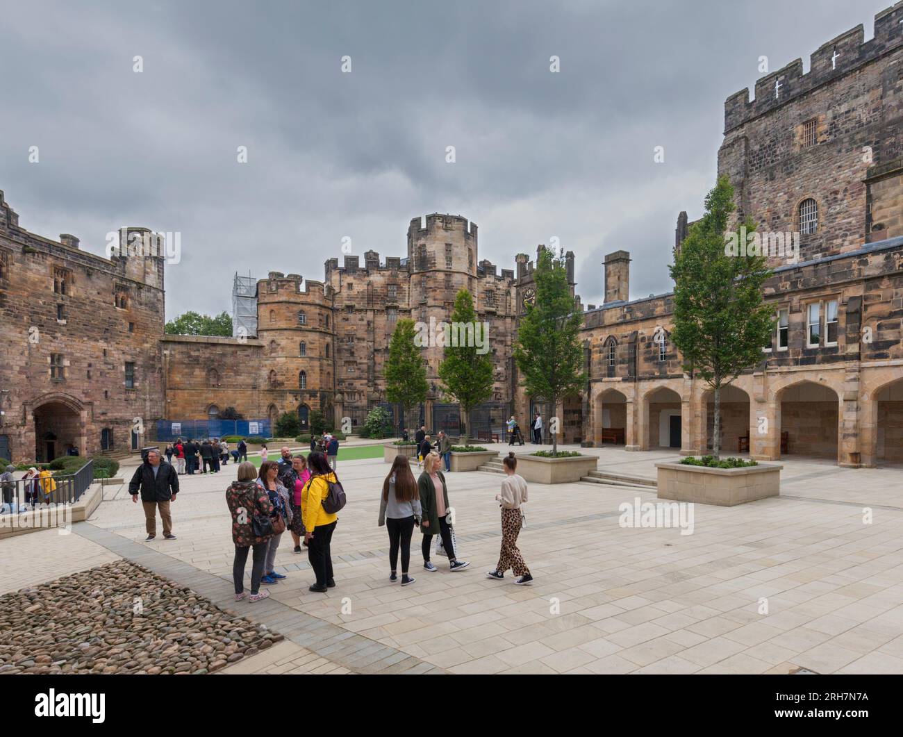 Lancaster Castle, ehemals ein Gefängnis, heute eine Touristenattraktion Stockfoto