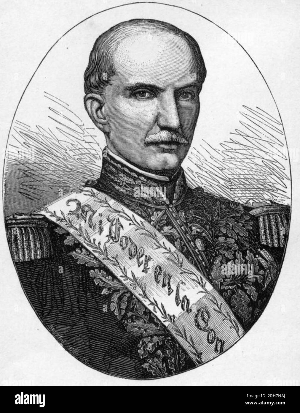 GABRIEL GARCIA MORENO (1821-1875) zweimal Präsident Ecuadors Stockfoto