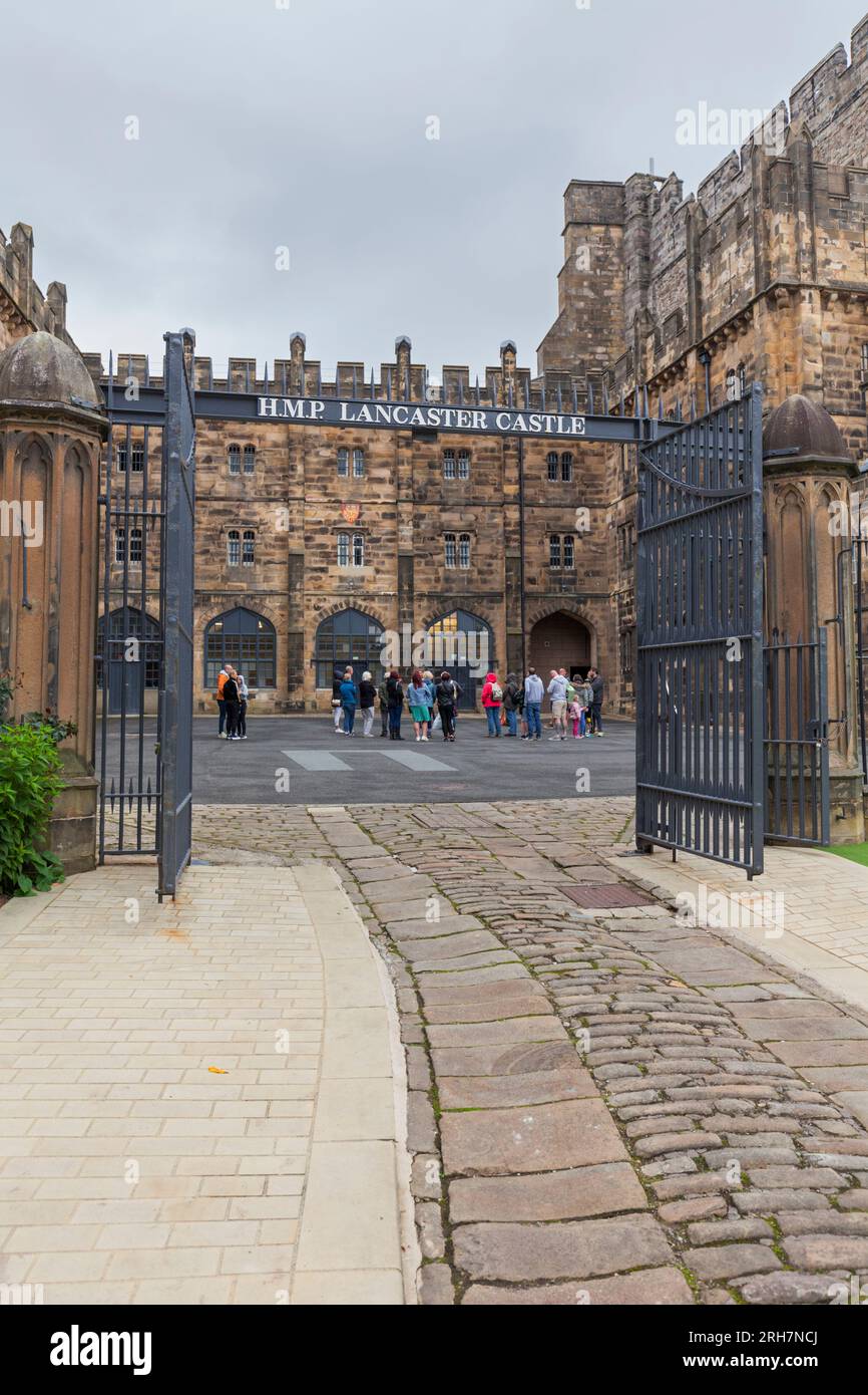 Lancaster Castle, ehemals ein Gefängnis, heute eine Touristenattraktion Stockfoto