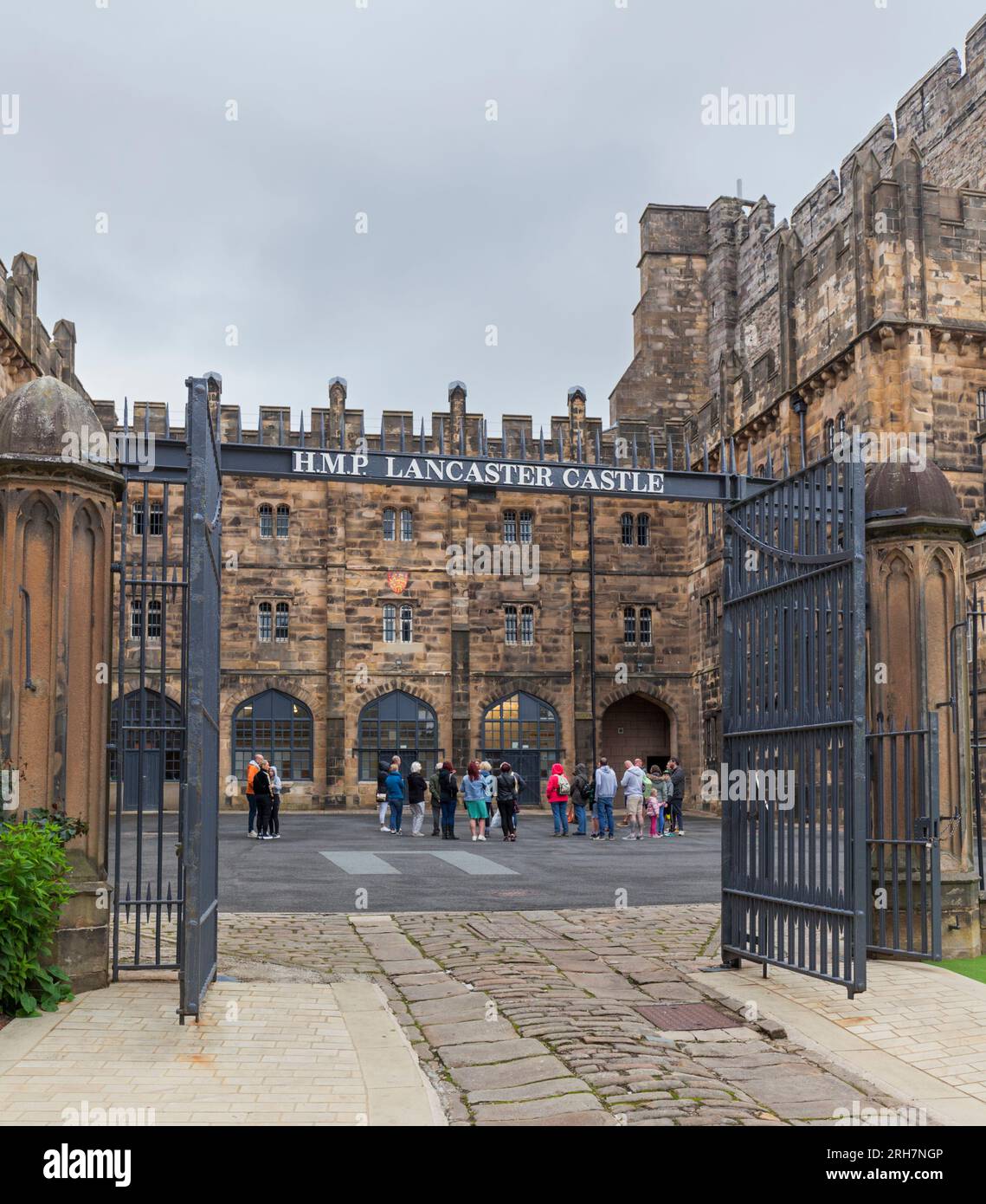 Lancaster Castle, ehemals ein Gefängnis, heute eine Touristenattraktion Stockfoto