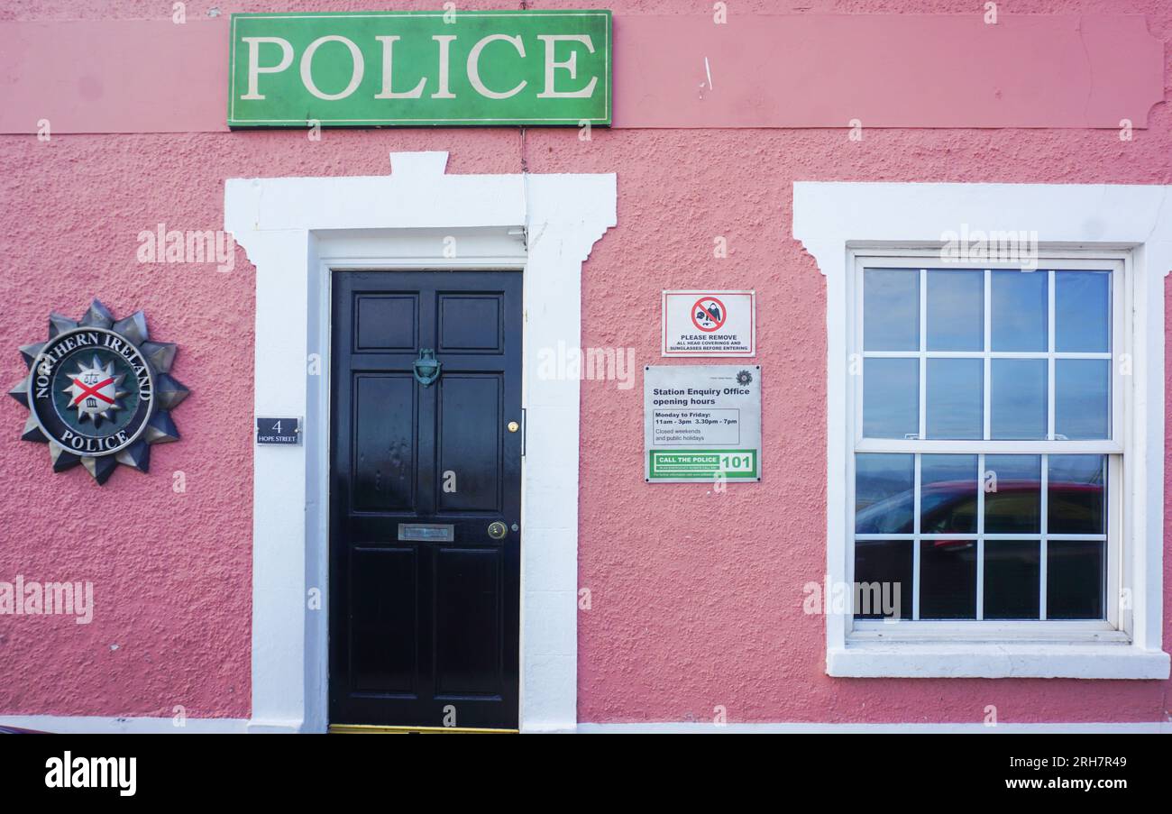 Als Teil der Hope Street wurde die nordirische Verbrecherserie in Donaghadee, County Down, Nordirland gedreht und im BBC-Fernsehen gezeigt. Stockfoto