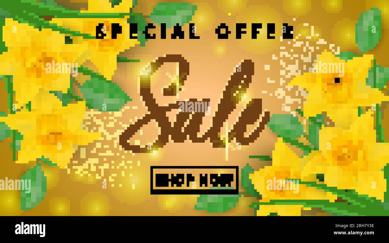 Sonderangebot Sale Shop jetzt Schriftzug Stock Vektor