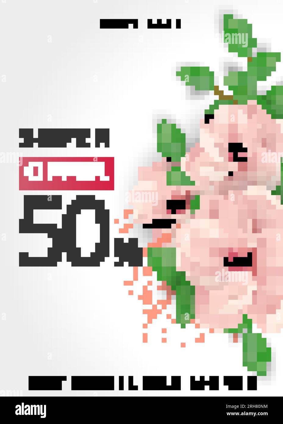 Super-Angebot 50% Poster Stock Vektor