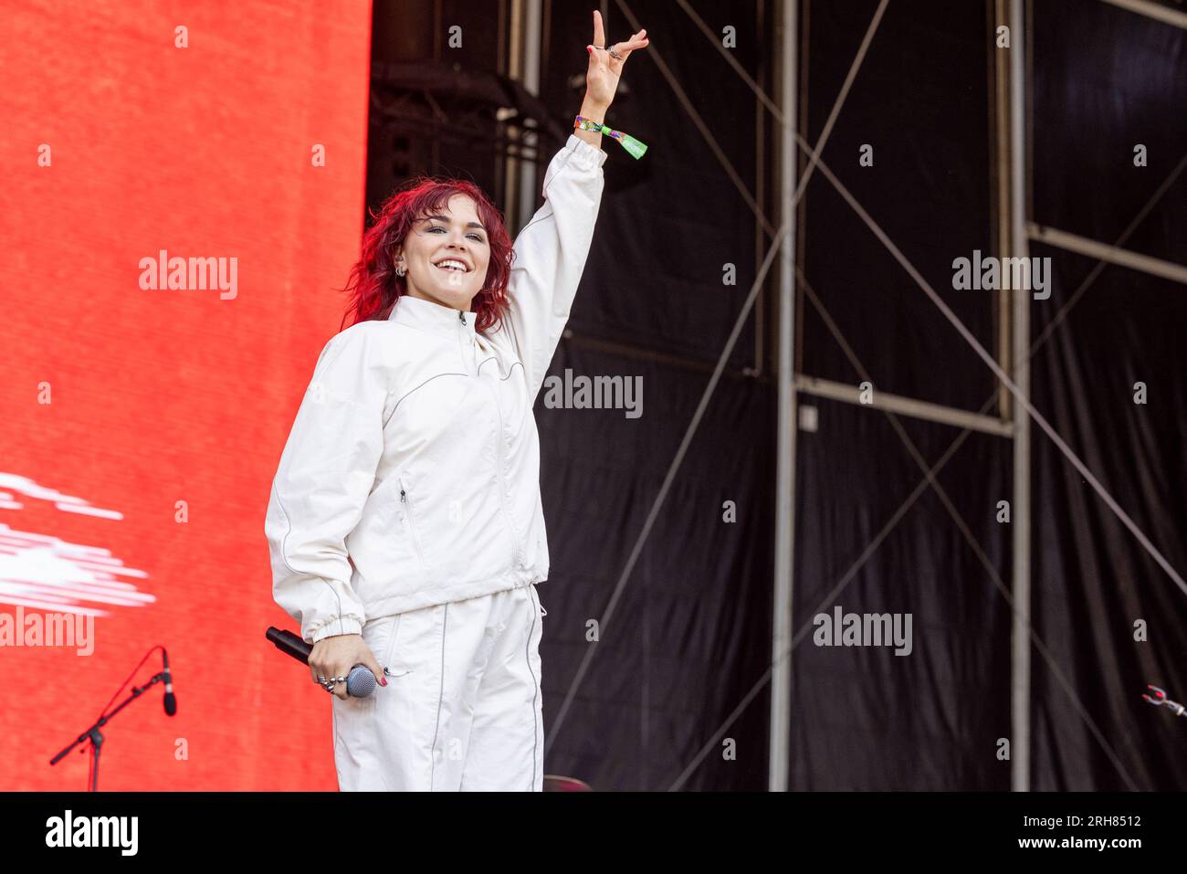 San Francisco, USA. 13. Aug. 2023. Upsahl (Taylor Upsahl) während des Outside Lands Music Festivals am 13. August 2023 in San Francsico, Kalifornien (Foto: Daniel DeSlover/Sipa USA) Guthaben: SIPA USA/Alamy Live News Stockfoto