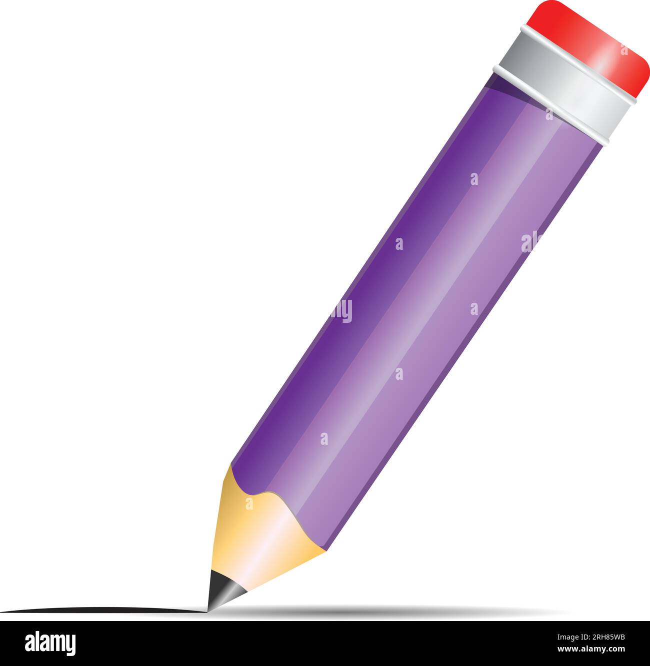 Zeichnungslinie Für Graphit-Bleistift Stock Vektor