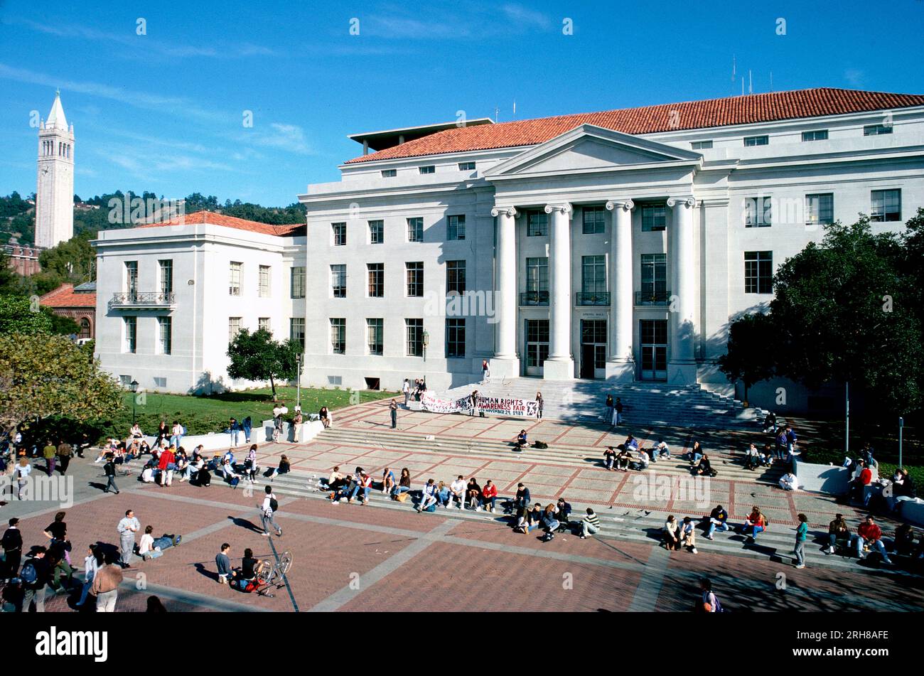 Sproul Plaza and Hall, University of California in Berkeley, Kalifornien, USA Stockfoto