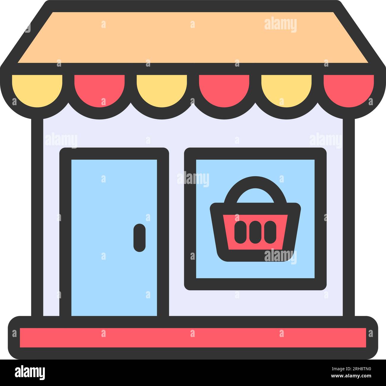 Bild Des Supermarkt-Symbols. Stock Vektor