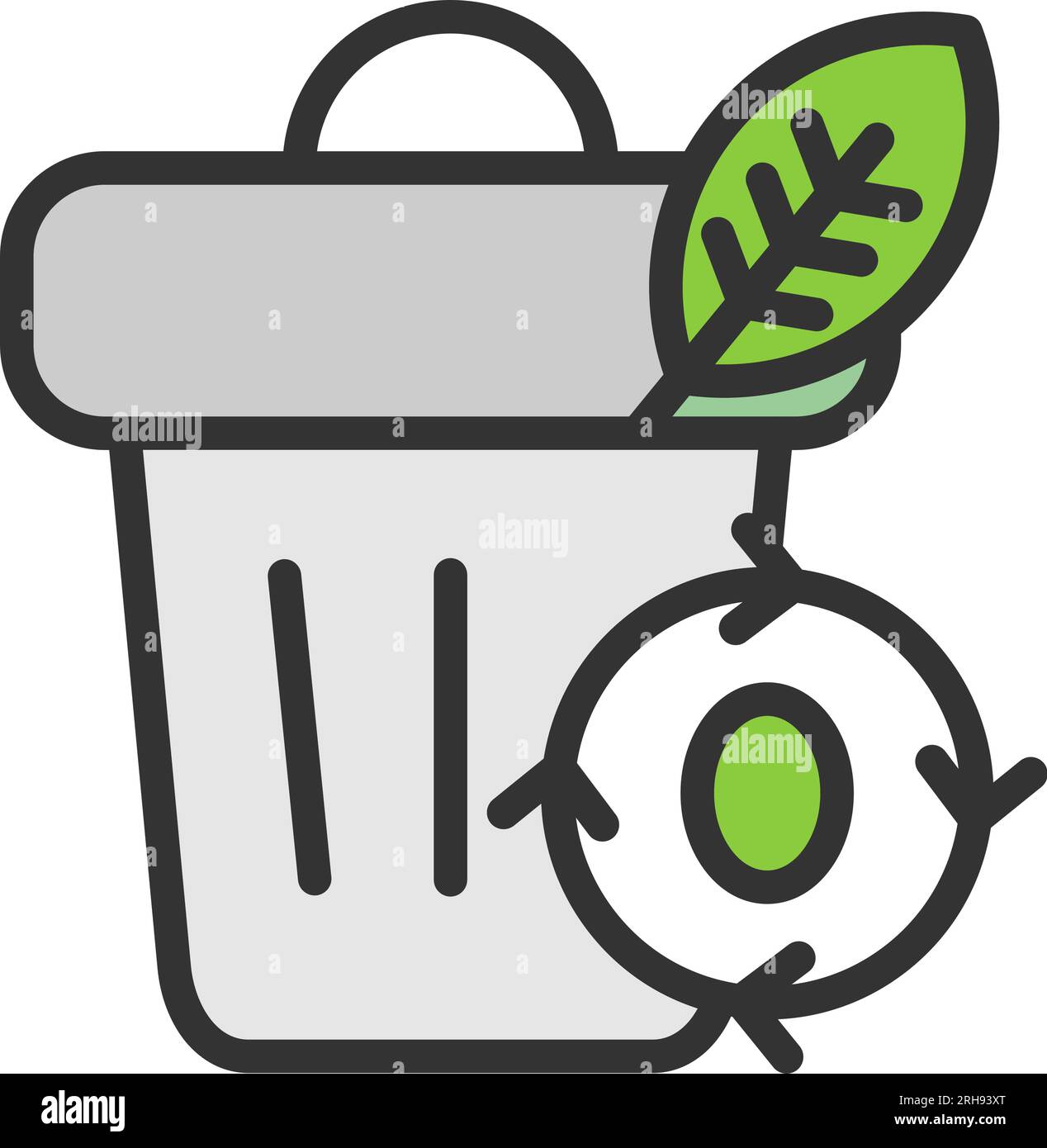 Symbolbild „Keine Verschwendung“. Stock Vektor