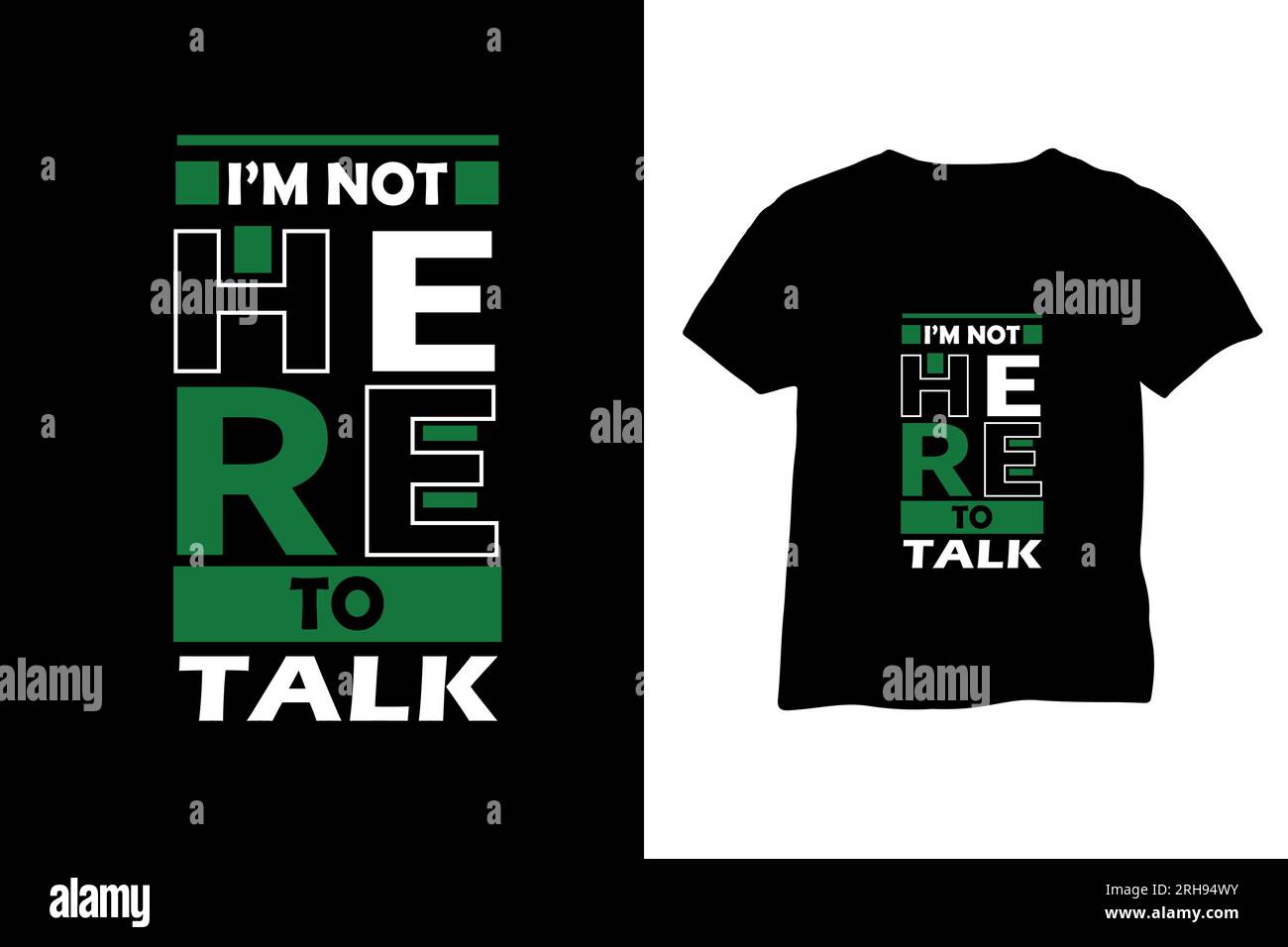 Minimalistisches T-Shirt-Design mit Typografie Stock Vektor