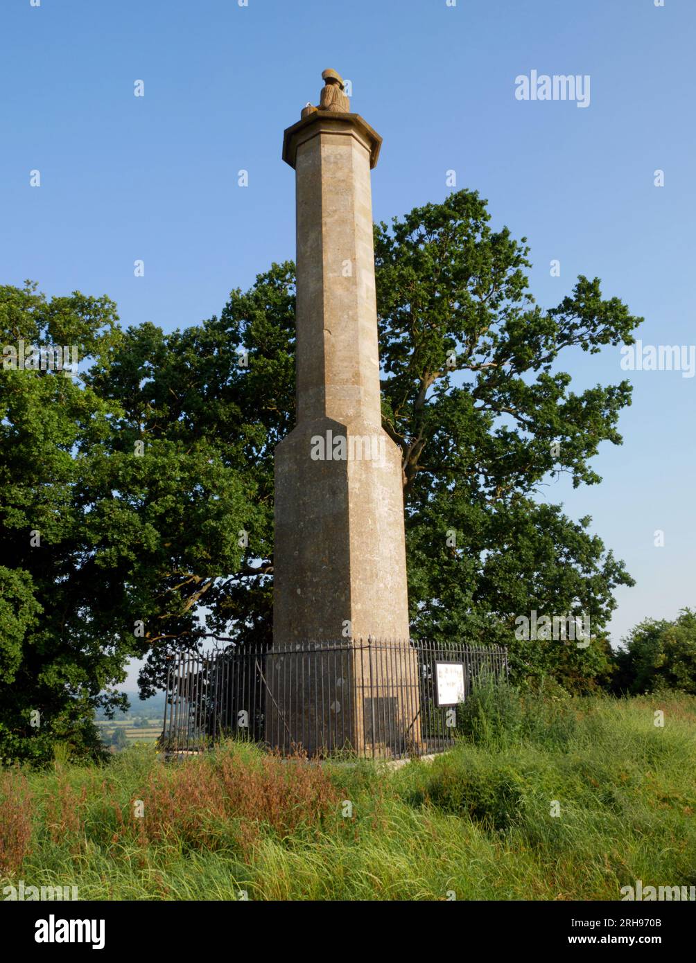 Maud Heath Monument, Wick Hill, Chippenham, Wiltshire. Errichtet 1838 von Revd W. Bowles und dem 3. Marquis von Lansdowne zum Gedenken an Maud Heath Stockfoto