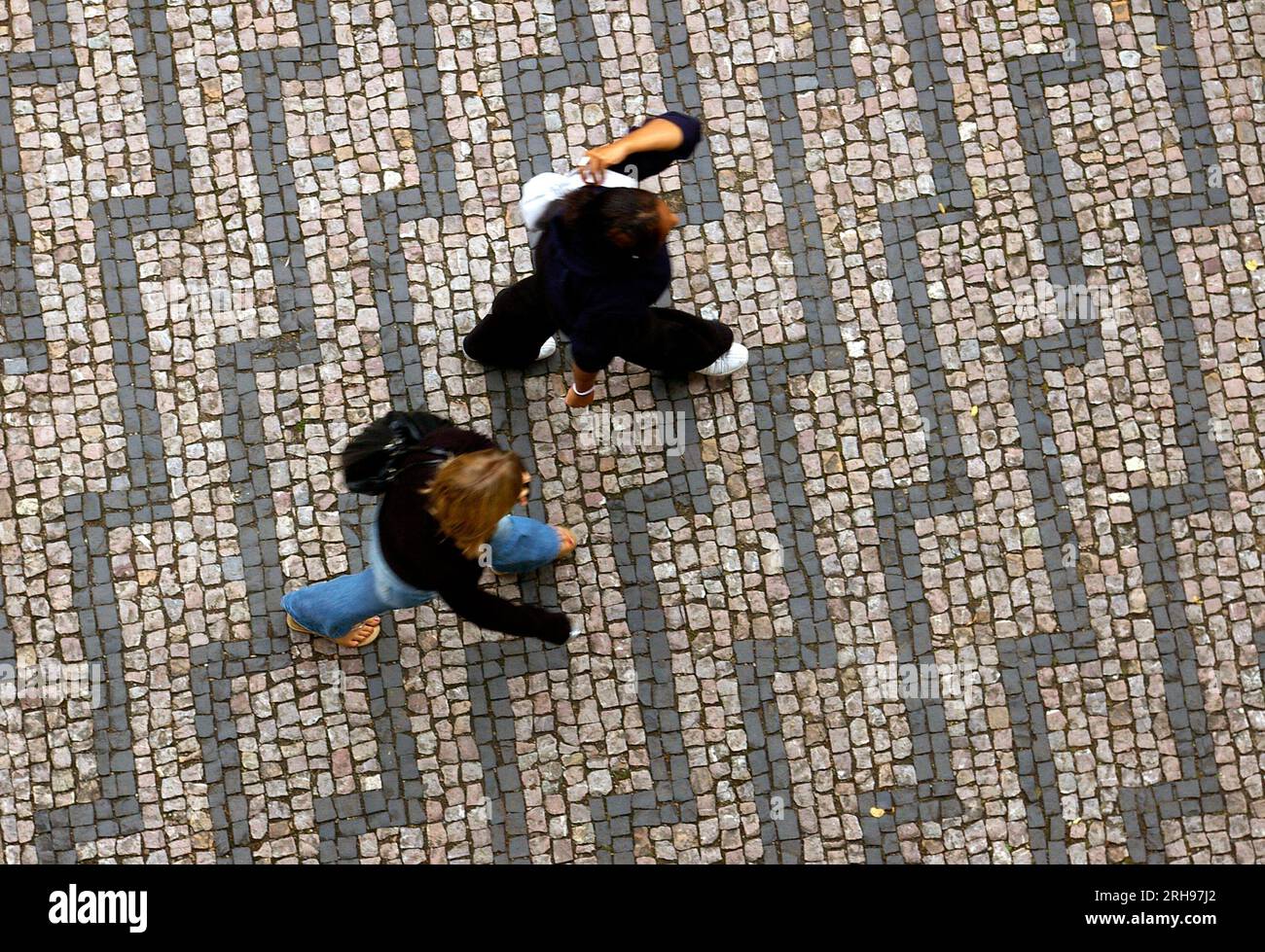IGP0807 ENTLANG DER ZICK-ZAG STRASSE Zamecke Schody Prag, Tschechien Stockfoto