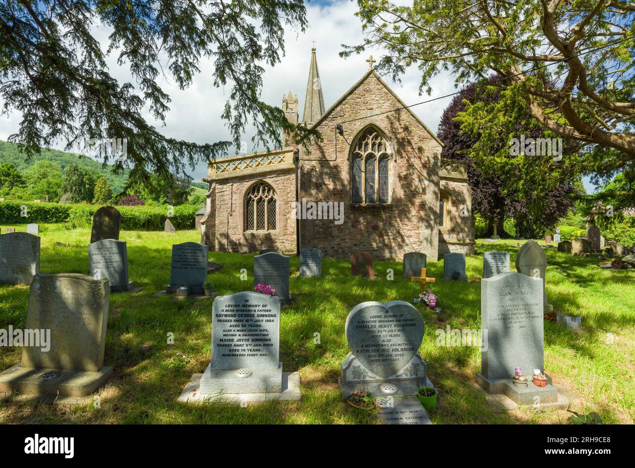 Die Kirche St. Bartholomew im Dorf Ubley im Chew Valley, Bath und Nordosten Somerset, England. Stockfoto