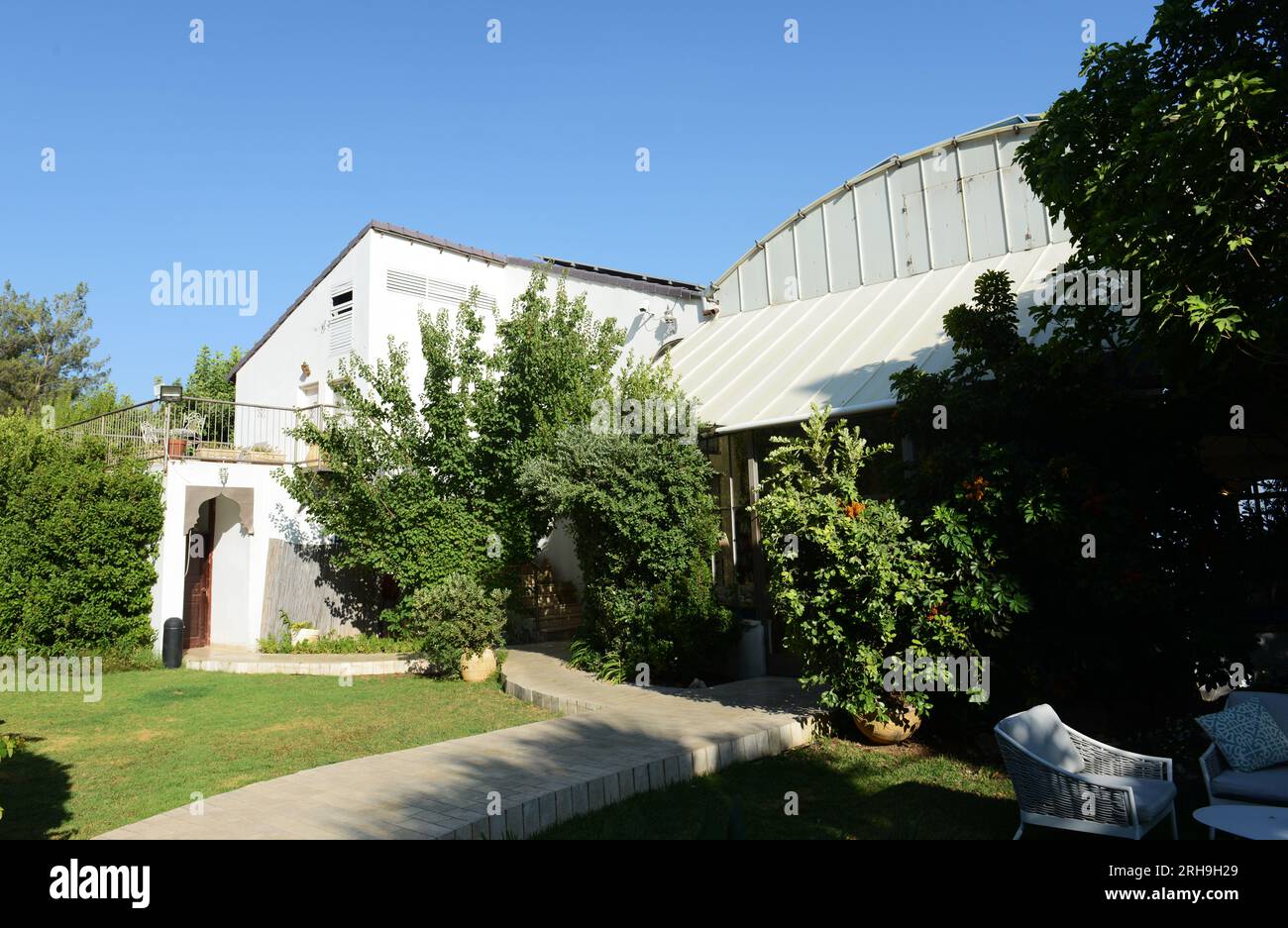 Amirey Hagalil Boutique Spa Hotel in den Bergen von Galiläa in Nordisrael. Stockfoto