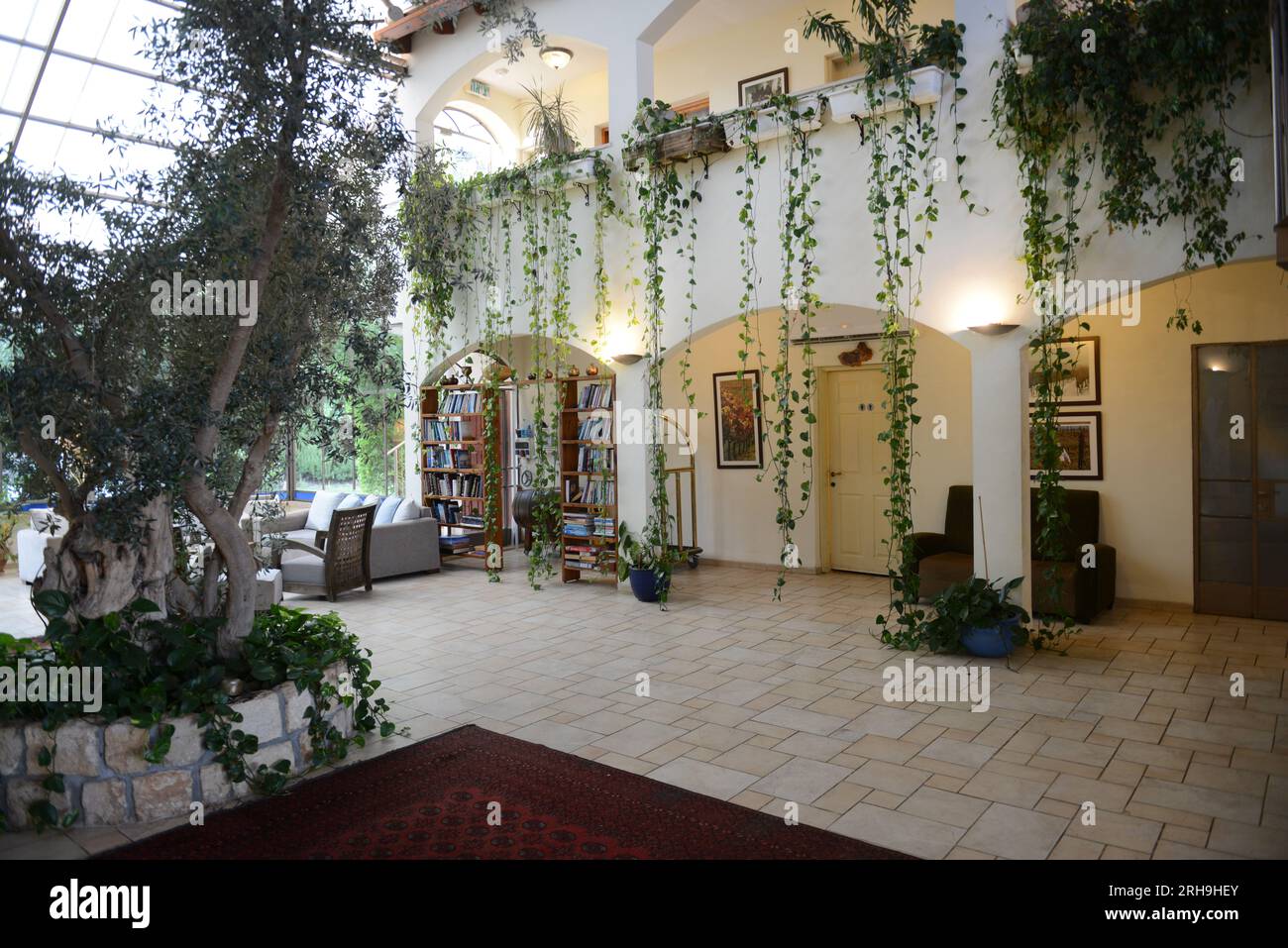 Amirey Hagalil Boutique Spa Hotel in den Bergen von Galiläa in Nordisrael. Stockfoto