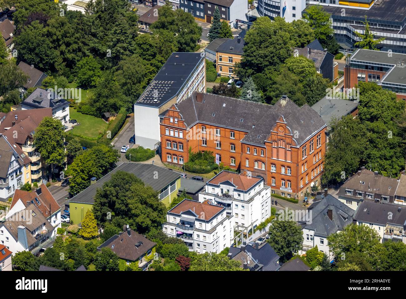 Luftaufnahme, AWO-Unterbezirk Ennepe-Ruhr, Gevelsberg, Ruhrgebiet, Nordrhein-Westfalen, Deutschland, Workers' Welfare, DE, Europa, Luftfotografie, Ov Stockfoto