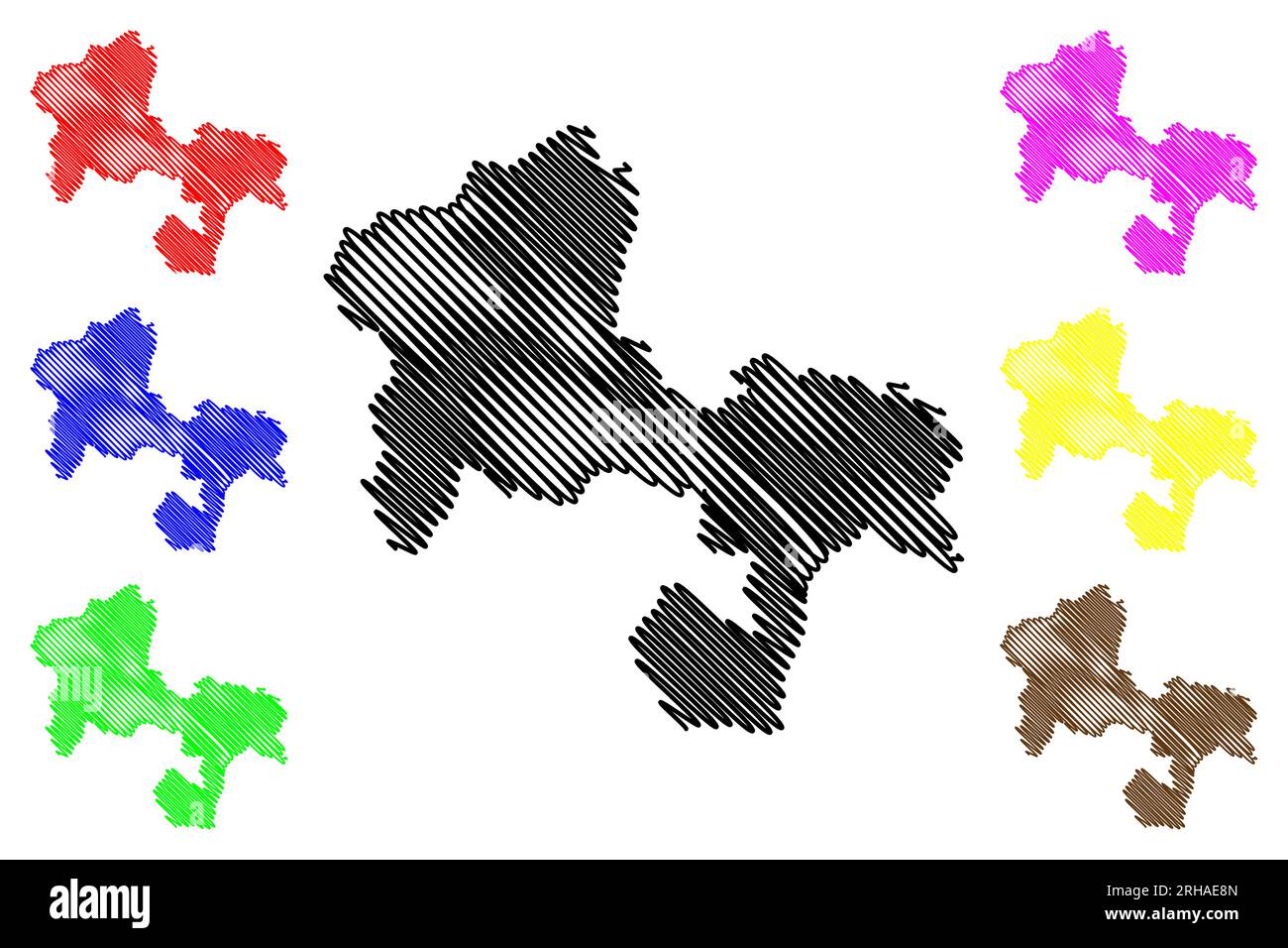 Royal Borough, Einheitsbehörde Gebiet von Windsor und Maidenhead (Vereinigtes Königreich Großbritannien und Nordirland, Ceremonial County Berkshire, Ber Stock Vektor
