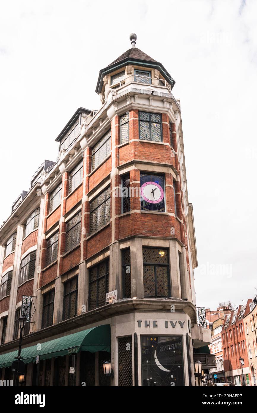 Das Ivy Restaurant in West Street, Covent Garden, Central London, England, Großbritannien Stockfoto
