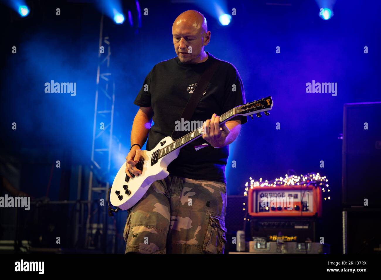 The Grey, live beim Bloodstock Open Air Festival 2023 in Catton Park, Derbyshire, Großbritannien. Stockfoto