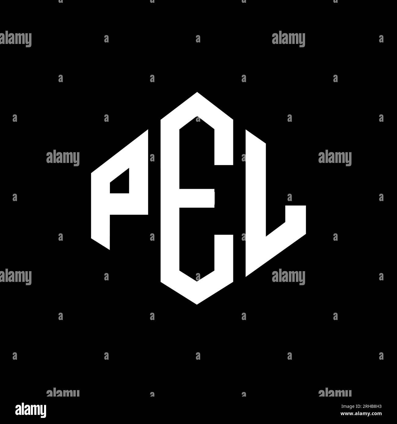 PA, PB, PC, PD, PE, PF, PG, PH, PI, PJ, PK, PL, PM, PN, PO, PP, PQ, PR, PS, PT, PU, PV, PW, PX, PP, PZ Letter-Logo in Polygonform. Polygonal Stock Vektor