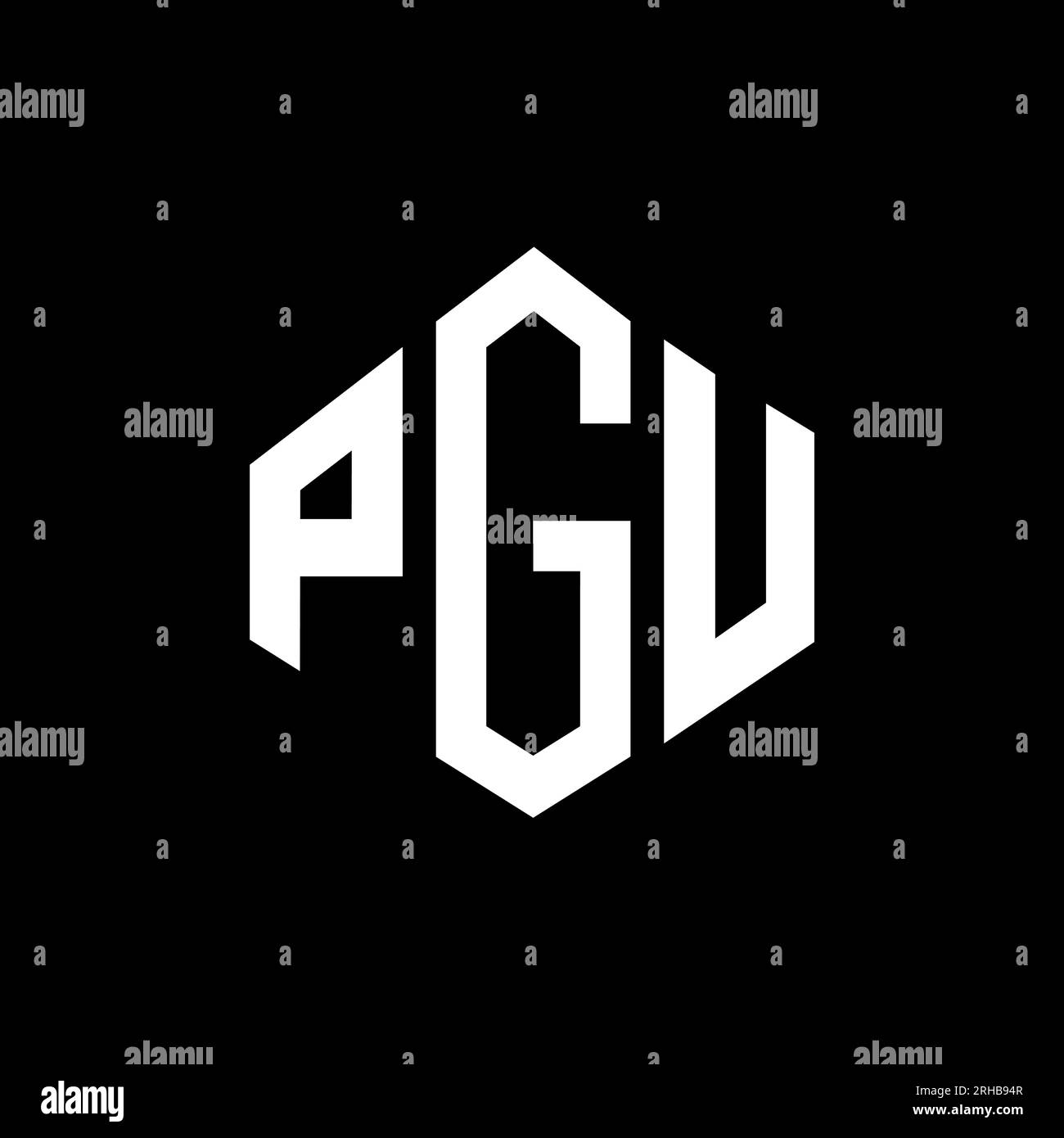 PA, PB, PC, PD, PE, PF, PG, PH, PI, PJ, PK, PL, PM, PN, PO, PP, PQ, PR, PS, PT, PU, PV, PW, PX, PP, PZ Letter-Logo in Polygonform. Polygonal Stock Vektor