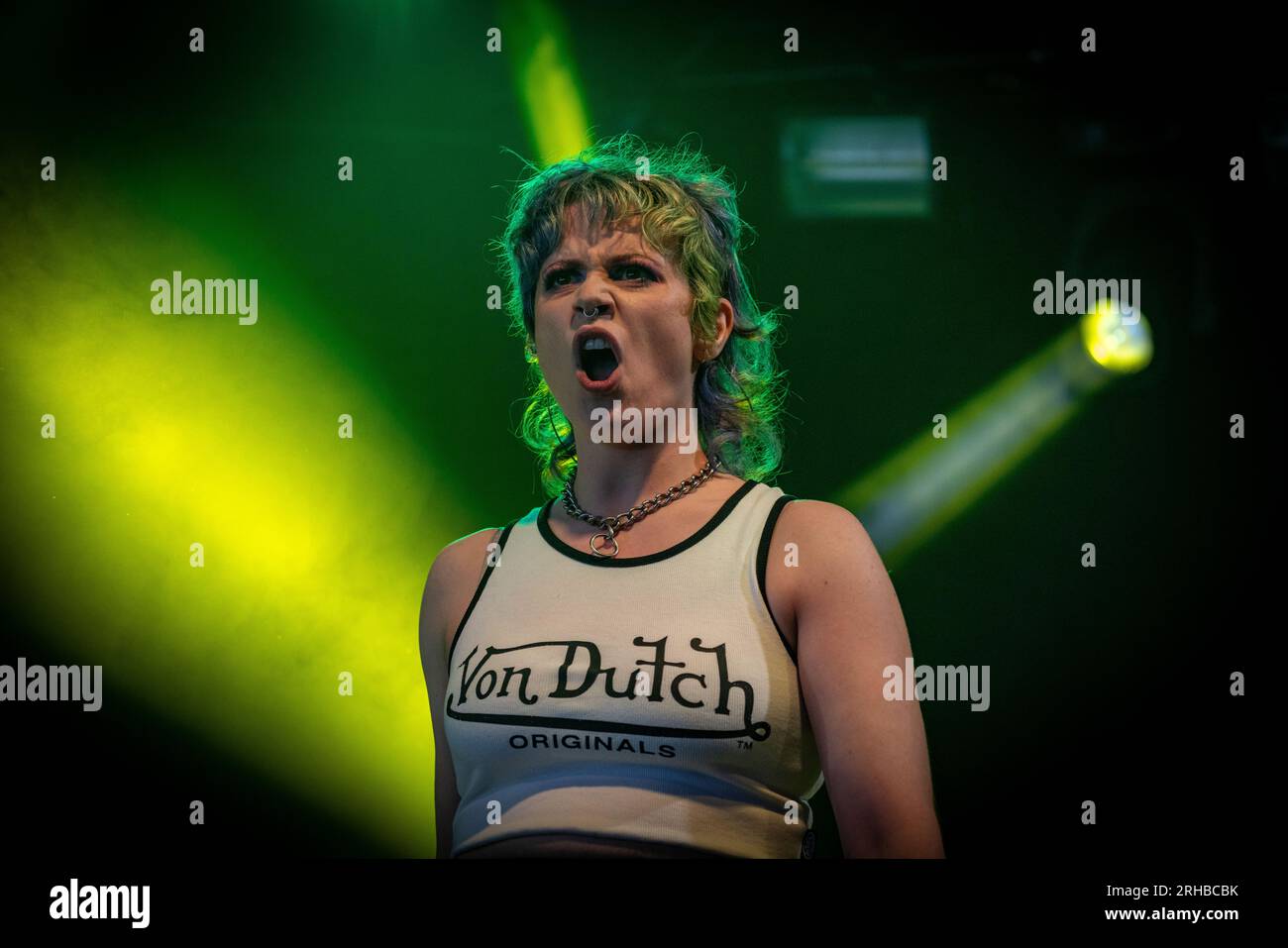 Tribe of Ghosts, live beim Bloodstock Open Air Festival 2023 in Catton Park, Derbyshire, Großbritannien. Stockfoto