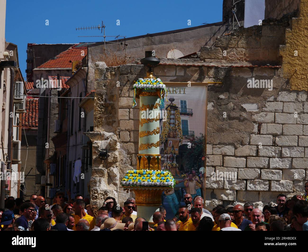 Sassari, Sardinien, Italien, Candelieri Festival 14 Auigust Stockfoto