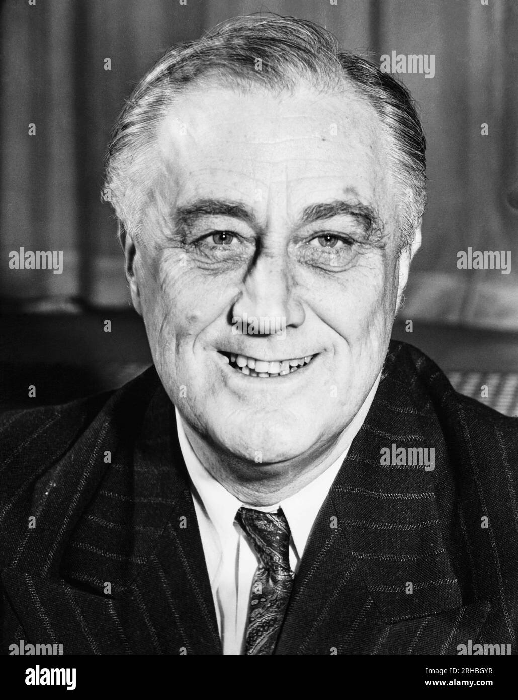Washington, D.C.: 20. November 1943 Ein Porträt von Präsident Franklin D. Roosevelt Stockfoto