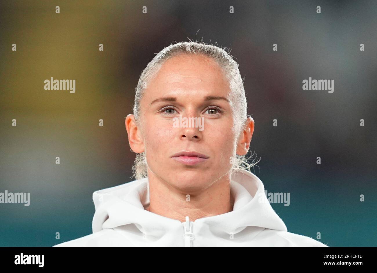 August 15 2023: Jonna Andersson (Schweden) schaut während eines Spiels auf , . Kim Price/CSM Stockfoto