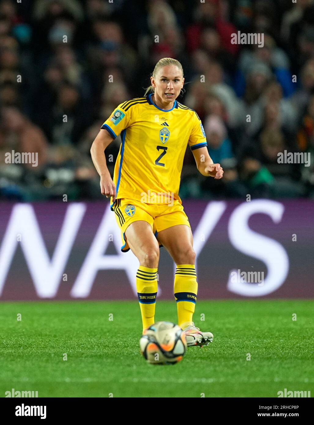 August 15 2023: Jonna Andersson (Schweden) kontrolliert den Ball während eines Spiels, am, . Kim Price/CSM Stockfoto