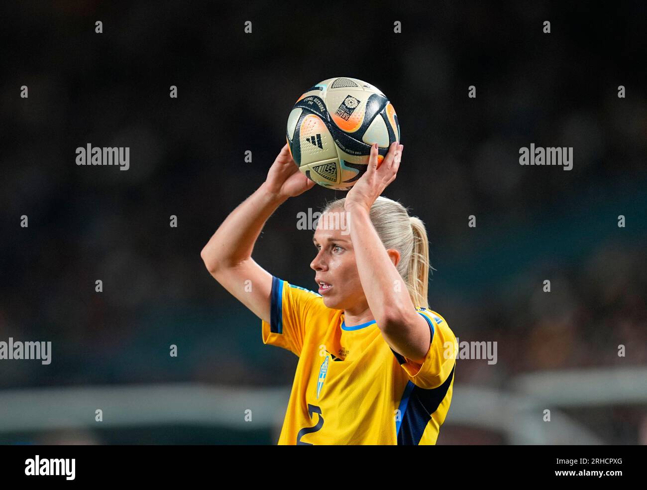 August 15 2023: Jonna Andersson (Schweden) kontrolliert den Ball während eines Spiels, am, . Kim Price/CSM Stockfoto