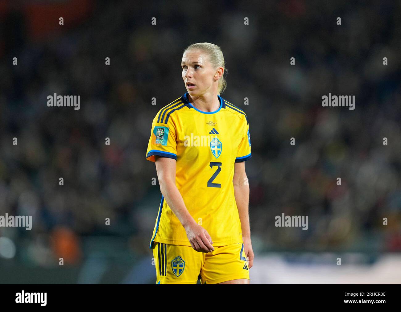 August 15 2023: Jonna Andersson (Schweden) schaut während eines Spiels auf , . Kim Price/CSM Stockfoto