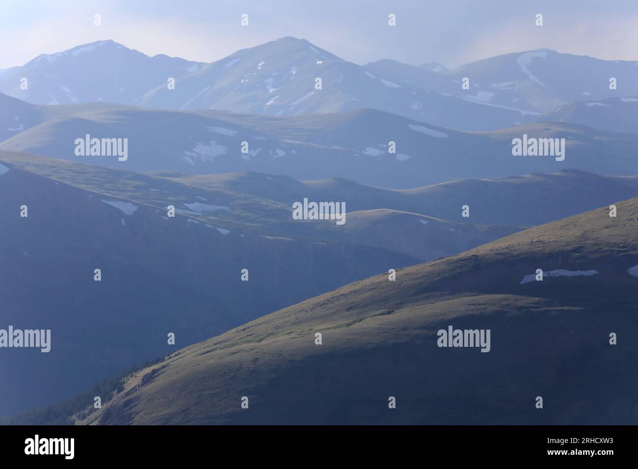Nebelhafte Ausblicke auf Colorado Stockfoto