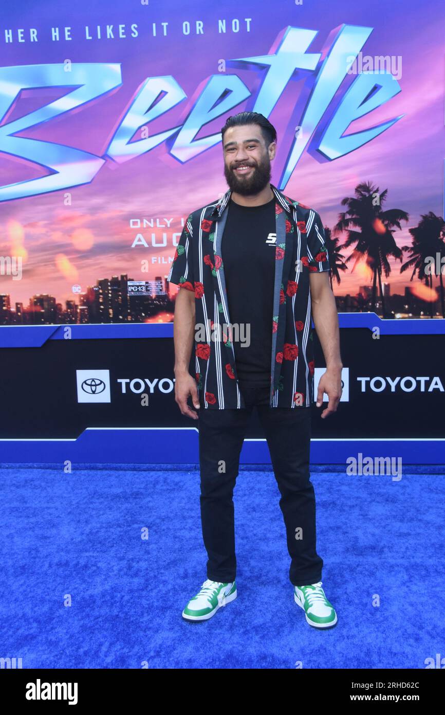 Los Angeles, Kalifornien, USA 15. August 2023 MMA Fighter Rick Zelada besucht Warner Bros Bilder ÔBlue BeetleÕ Special Screening im TCL Chinese Theatre am 15. August 2023 in Los Angeles, Kalifornien, USA. Foto: Barry King/Alamy Live News Stockfoto