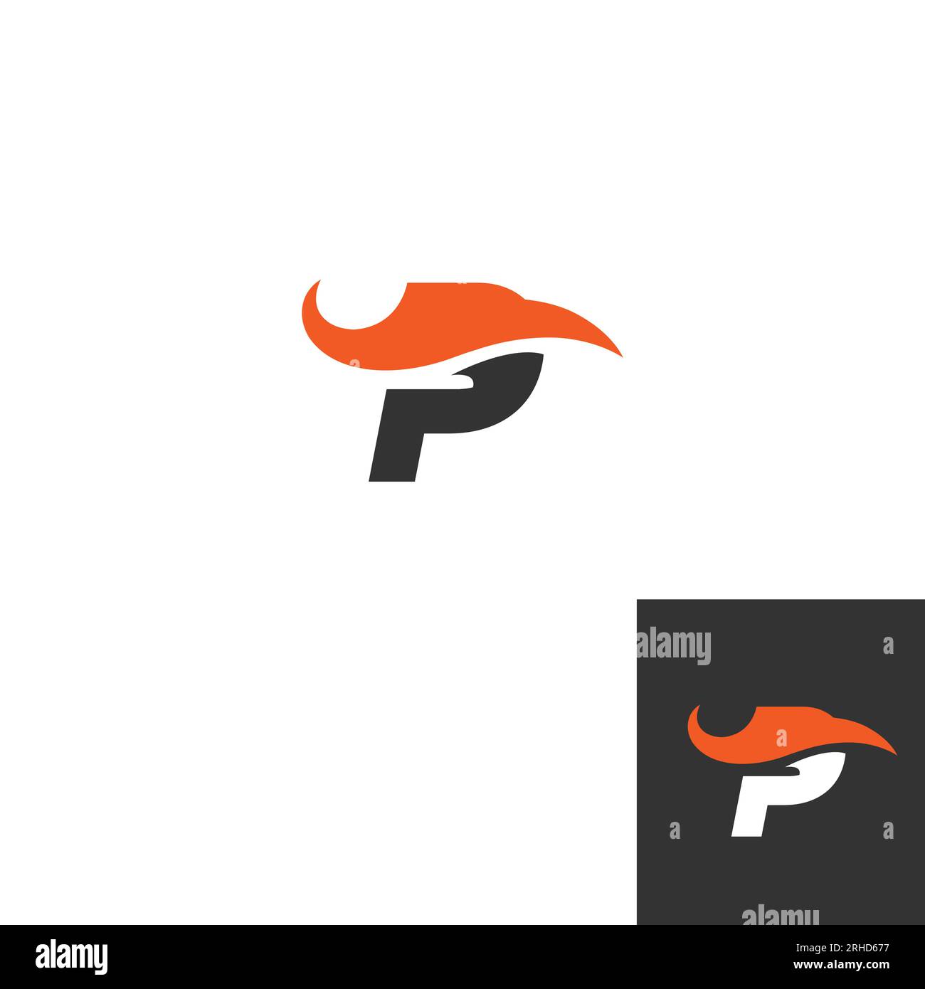P Letzt Logo Template Vector Abstract Monogram Symbol.EPS 10 Stock Vektor