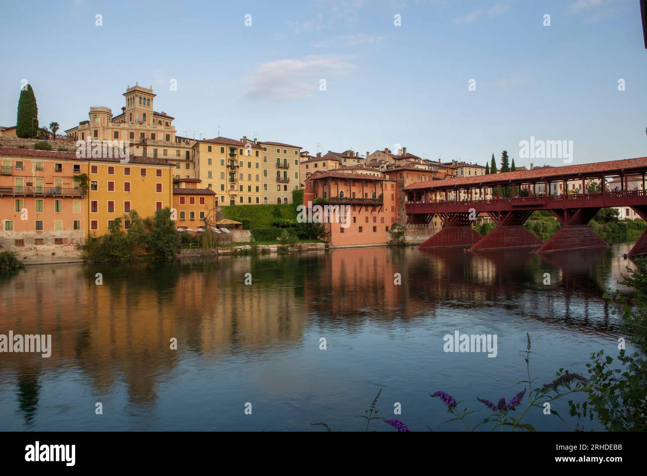 Blick auf die Bassano-Brücke Stockfoto