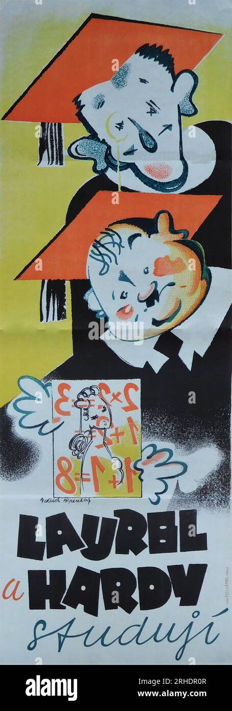 STAN LAUREL und OLIVER HARDY in Einem TROTTEL BEI OXFORD 1940 Regisseur ALFRED J. GOULDING Schriftsteller Charley Rogers Felix Adler und Harry Langdon Hal Roach Studios / United Artists Stockfoto