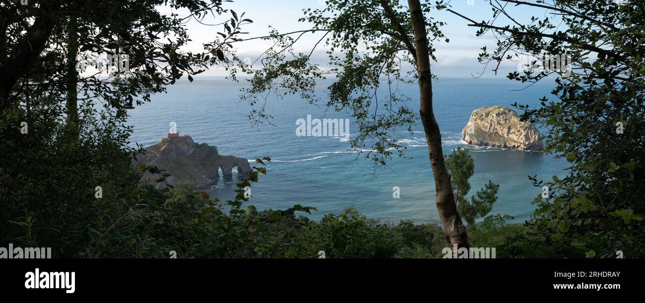 Ermitage de San Juan de Gaztelugatxe (Bermeo, Pays basque espagnol) Stockfoto