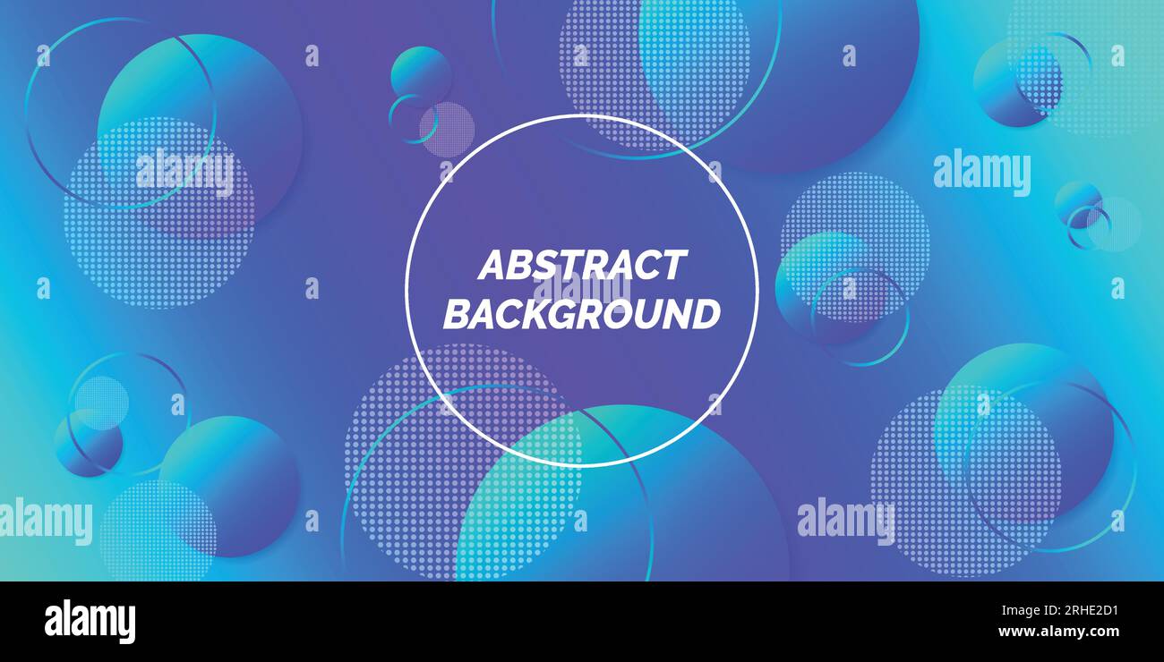 Abstrakter Hintergrund mit 3D-Kugeln geometrische blaue Komposition, moderne Vorlage für Website, Bannerkunst, Plakatdesign, Vektor Stock Vektor