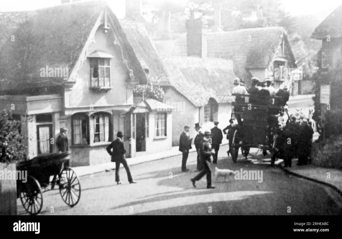 Shanklin, Isle Of Wight, viktorianische Periode Stockfoto