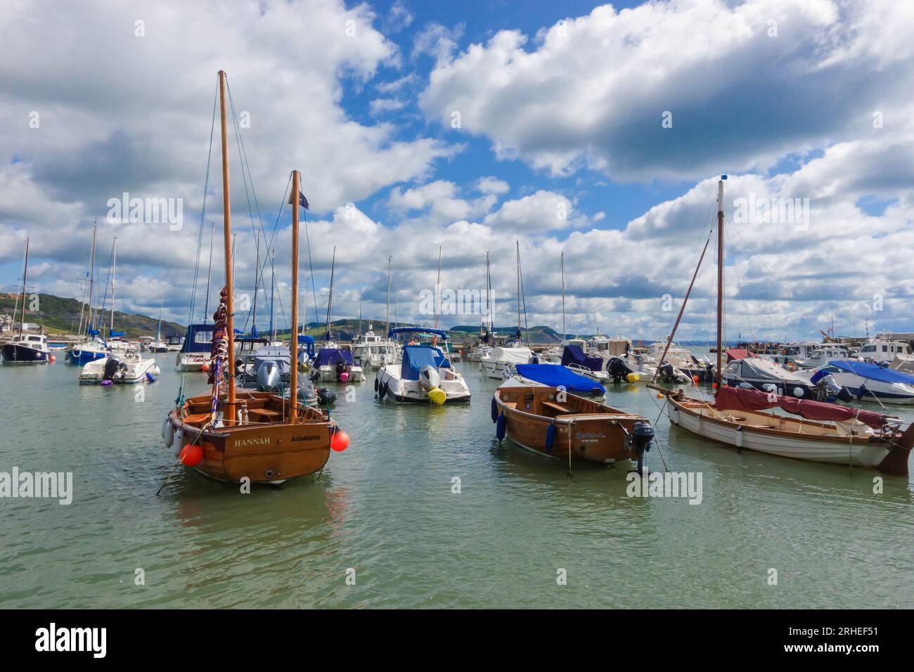 Lyme Regis Hafen Dorset England Großbritannien. August 2023 Stockfoto